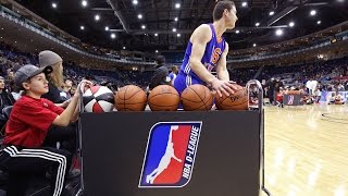 Jimmer Fredette Gets Hot at 2016 NBA DLeague ThreePoint Contest [upl. by Jeu874]