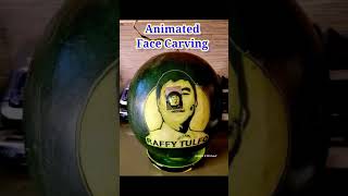 ANIMATED WATERMELON FACE CARVINGRAFFY TULFO IN ACTIONFruit Carvings By Jannet watermeloncarving [upl. by Bachman]