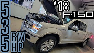 2018 F150 Roush Supercharger KING RANCH 4X4 Sleeper truck dyno at Brenspeed [upl. by Zandra]