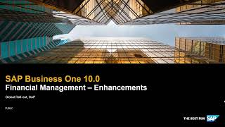 SAP Business One 100 Financial Management Enhancements [upl. by Divd]