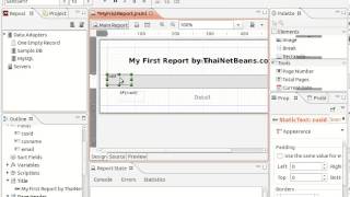 Jaspersoft Studio new version of iReport tutorial 1 [upl. by Harleigh]