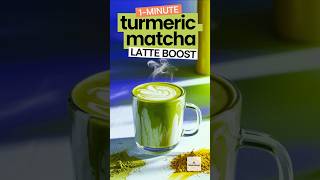 1Minute Turmeric Matcha Latte Your Morning Health Hack [upl. by Sammie]