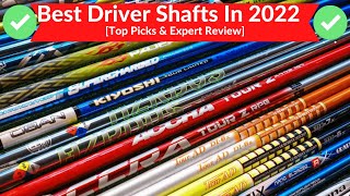 8 BEST DRIVER SHAFTS 2022  BEST DRIVER SHAFT FOR 95 MPH SWING SPEED  2022BEST DRIVER SHAFTS [upl. by Tulley]