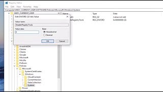 How to Disable the Registry Editor Regedit in Windows 1087 Tutorial [upl. by Tallbot]