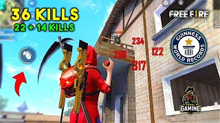 World Record 36 Kills in Duo vs Squad Must Watch Gameplay  Garena Free Fire [upl. by Arotahs262]