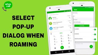 How To Select Popup Dialog When Roaming On Whoscall App [upl. by Alfonzo541]