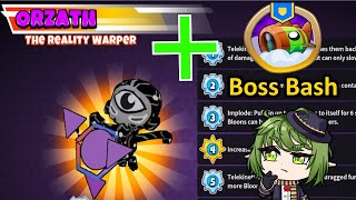 BTD6 Mod Test Orzath Hero  Boss Bash [upl. by Ahsinar]