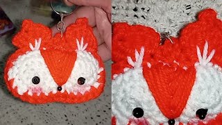 Make a Crochet Keychain  Crochet Craft Ideas 🦊🦊🦊💐❤️ [upl. by Akirahc]