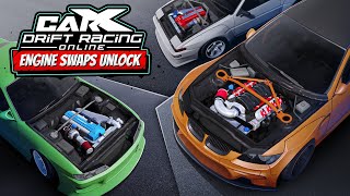 How To Unlock Engine Swaps In The New CarX Drift Racing Online PTR Update 2150 [upl. by Cas]