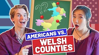 Americans Pronounce Welsh County Names Penybont ar Ogwr Ynys Môn [upl. by Anerhs535]