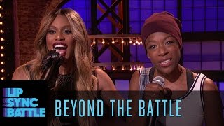 Beyond the Battle with Laverne Cox and Samira Wiley  Lip Sync Battle [upl. by Nahtanod]