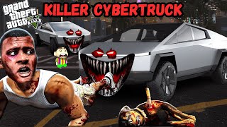 GTA 5  Franklin amp Shinchan Found A Cursed Killer Car GTA 5 CYBERTRUCK1 [upl. by Sansone791]