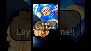 Lays Chips At home😃 Lays Blue Packet Chips Recipe 😋 food shorts tasty spicy layschips cooking [upl. by Giselle]