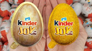 NEW 200 Yummy Kinder Joy Surprise Egg Toys Opening A Lot Of Kinder Joy Chocolate ASMR 5332 [upl. by Atinnod]