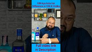 What is GIN  Difference in GIN amp Vodka nilgirikashyap gin vodka cocktail review [upl. by Wil]