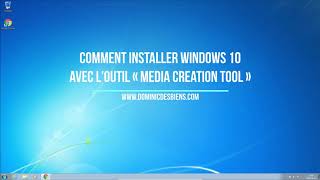 Comment utiliser loutil Media Creation Tool pour installer Windows 10 [upl. by Accissej723]