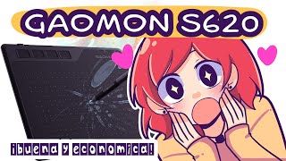 GAOMON S620 UNBOXING  REVIEW  ¡DIBUJA DESDE EL CELU ♡ [upl. by Kriss51]