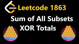 Sum of All Subsets XOR Total  Leetcode 1863  Python [upl. by Peyter]