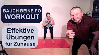 BAUCH BEINE PO BODYWEIGHT TRAINING🌶️Effektive Übungen für Zuhause bauchbeinepo bodyweightworkout [upl. by Animrelliug82]