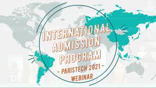 Discover ParisTech International Admission Program – webinar May 2021 [upl. by Ahseid]