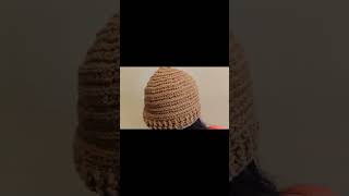 Crochet Beanie ribbed stitch yarnlovers crochetbeanie crochet beaniehat [upl. by Etireugram]