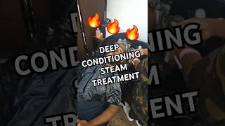 DEEP CONDITIONING STEAM TREATMENT 🌱 HERBAL HAIR CARE naturalhaircare hairgrowth tips [upl. by Atla]