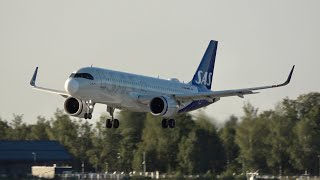 Morning commuter rush at Oslo Gardermoen Airport Planespotting in 4K [upl. by Catha]