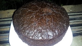 Eggless chocolate cake in cooker [upl. by Enneirdna]