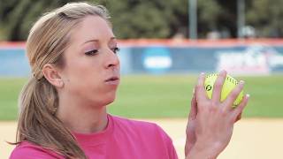 Softball Pitching tips How to throw a dropball  Amanda Scarborough [upl. by Suisyola763]