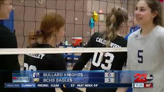 BCHS and Stockdale sweeps in opening round of volleyball playoffs [upl. by Gerrald778]