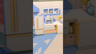 Tiny Apartment Interior  thesims4 stopmotion simsbuild [upl. by Anelej249]