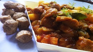 सोयाबीन बटाटा भाजी । Soybean Potato Bhaji Recipe [upl. by Nillor]