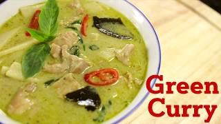 Thai Green Curry Recipe แกงเขียวหวาน  Hot Thai Kitchen [upl. by Nirro123]