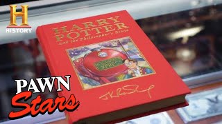 Pawn Stars UNREAL PRICE for RARE Harry Potter First Edition Season 18  History [upl. by Nyladnarb]