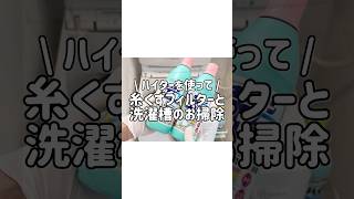 【効果絶大】キッチンハイターを使って洗濯槽と糸くずフィルターを掃除してみた！ [upl. by Eimrots469]