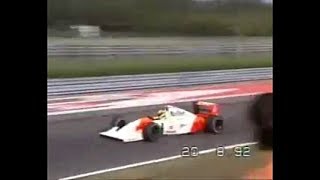 Ayrton Sennas throttle technique 1992 [upl. by Gallard429]