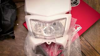 35 Cheap DIY LED Dual Sport Headlight Conversion [upl. by Skerl]