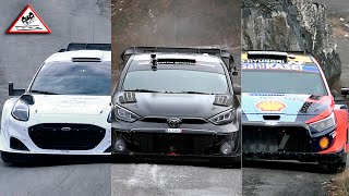 PREVIEW WRC Rallye MonteCarlo 2024  The Best of Test Rally1 amp Rally2 Passats de canto [upl. by Thorley]