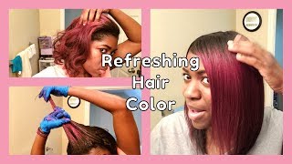 How I Get my Dark Pink Hair to Look Vibrant after Fading [upl. by Plumbo]