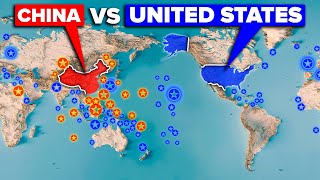 CHINA vs UNITED STATES  MilitaryArmy Base Comparison [upl. by Cece]