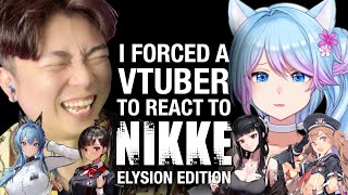 I FORCED this VTUBER to react to NIKKE Elysion ft kumomorinvtuber2648 [upl. by Pinebrook]