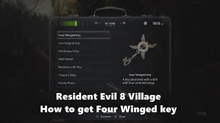 Resident Evil 8 Village How to get Four Winged Key Main Quest Guide [upl. by Brucie823]