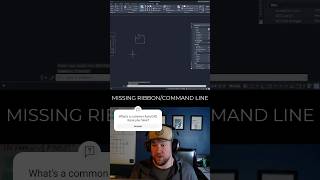 Fix Missing AutoCAD Ribbon amp Command Line autocadtutorial autocad [upl. by Arimak]