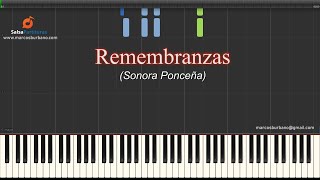 REMEMBRANZAS Sonora Ponceña  Video Tutorial Piano Nota a Nota [upl. by Adiell]