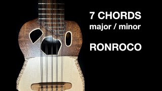 Ronroco baritone charango  7 Chords major minor [upl. by Ronnholm425]