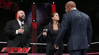 Stephanie McMahon rehires Big Show Raw Nov 4 2013 [upl. by Sherm]