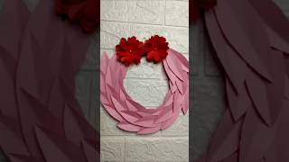 Beautiful and Unique Multicolour Paper Flower Wall Hanging Ideas shorts trending diy craft [upl. by Yensehc]