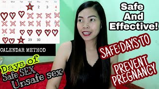 PAANO HINDI MABUNTIS NANG WALA SA PLANO CALENDAR METHOD  SAFE DAYS TO PREVENT PREGNANCY [upl. by Nuahsad]