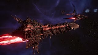 Black Legion vs Imperial Navy  4K Quality  Battlefleet Gothic Armada 2 [upl. by Assert]