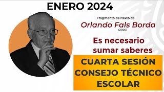 Es NECESARIO sumar SABERES Consejo Técnico Escolar Cuarta Sesión Enero 2024 [upl. by Rica]